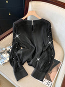 Camisa de Seda com Pérolas - ChemissChic®