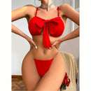 Conjunto Lingerie Renda Vermelha Coeur Ouvert - Lady Chic