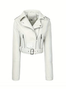 Jaqueta Biker Curta Feminina - Sleek Biker®