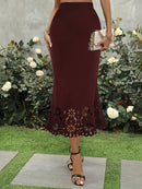 Saia Cintura Alta de Renda Jéssica - JupeChic