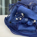 Chapéu Feminino de Organza com Flores - Rose Élégance®