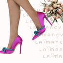 Scarpin Acetinado Salto Agulha Rosé Vert  - PasChic