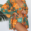 Biquíni e Saída Golden Tropical - SoleilChic