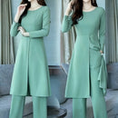 Conjunto Longo Sofisticado de Helanca - Émeraude Élégante®