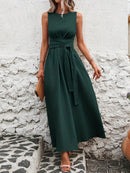 Vestido Midi Longo Elegante e Clássico - Green Majestueuse®