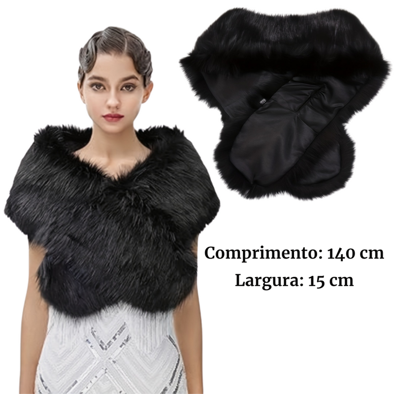 Xale de Pele Estola - Brise de Velour®