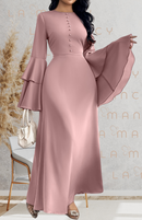 Vestido Longo Acetinado Aurora Belle - DrèssChic