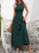 Vestido Midi Longo Elegante e Clássico - Green Majestueuse®