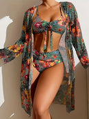 Biquíni e Saída Flower Blooms - SoleilChic