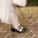 Sapato de Salto Feminino Envernizado - Doux Mirage®