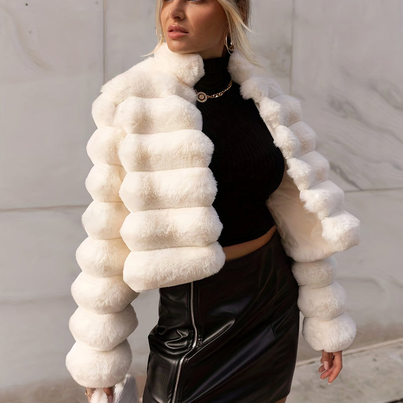 Casaco Felpudo Feminino para Inverno - Lumi Givre®