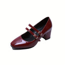 Sapato de Salto Feminino Envernizado - Doux Mirage®