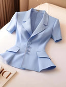 Colete com mangas Feminino Alfaiataria Premium  - HarmonyChic®