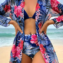 Biquíni e Saída Flowery Sea - SoleilChic