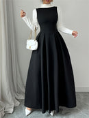 Vestido Midi Longo Elegante e Clássico - Black Majestueuse®