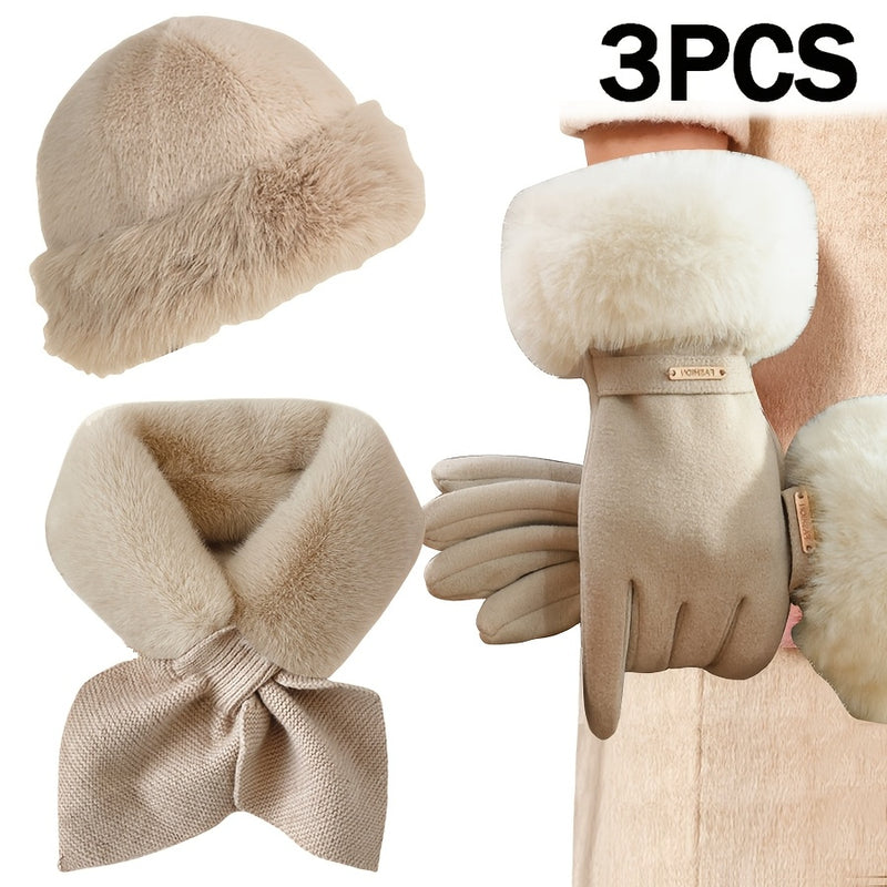 Trio de Inverno de Lã e Pele - Pelúcia d’Alma®