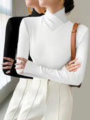 Kit 2 Blusas 2ª Pele Gola Alta V - Dual Sleek Layers®