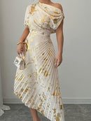 Vestido Elegante Ombro a Ombro - Beauté Asymétrique®