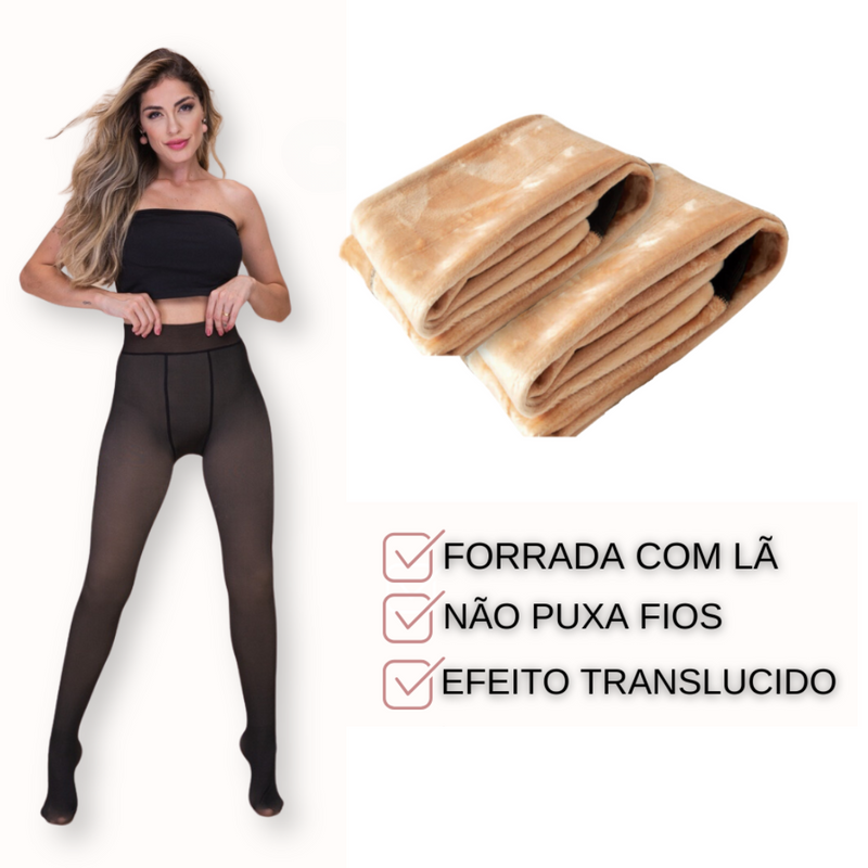 Meia Calça Forrada Translúcida - Glacenne®