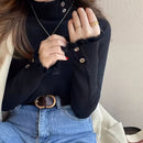 Suéter Feminino Forrado de Lã Delicado Gola Alta - Frost Charm®