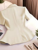 Colete com mangas Feminino Alfaiataria Premium  - HarmonyChic®