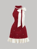 Vestido Curto Sem Manga - Cutie Pearly Bow®