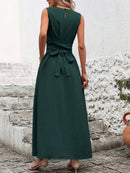 Vestido Midi Longo Elegante e Clássico - Green Majestueuse®