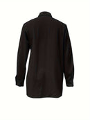 Camisa de Seda com Laço Frontal - ChemissChic®