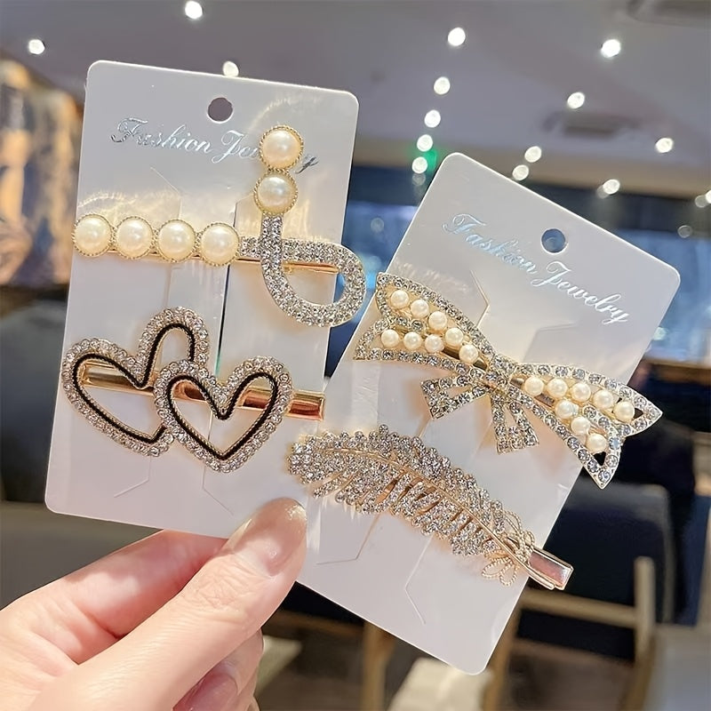 Kit 5 Presilhas de Cabelo - Golden Charm®