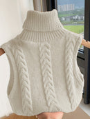 Cardigan Feminino sem Manga - Wool Whisper Knot®