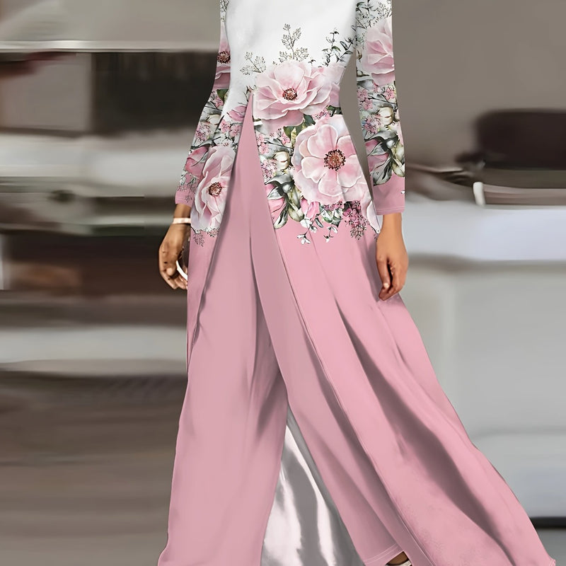 Conjunto Longo Sofisticado de Helanca - Rosée Fleurie®
