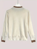 Suéter Feminino Duplo de Lã Gola Alta - Chic Velvet Layers®