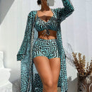 Biquíni e Saída Geometric Fresh - SoleilChic