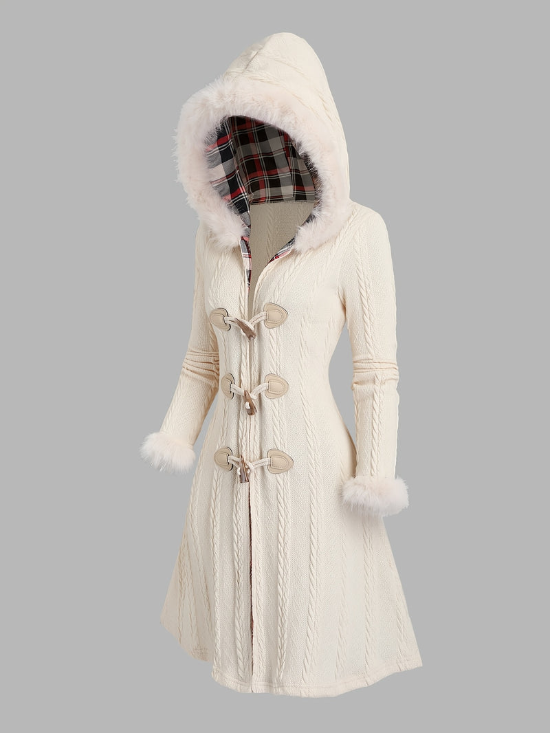 Casaco Longo Feminino de Inverno - Ivory Frost®