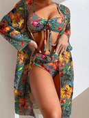 Biquíni e Saída Flower Blooms - SoleilChic