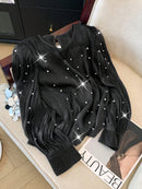 Camisa de Seda com Pérolas - ChemissChic®