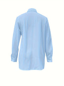 Camisa de Seda com Laço Frontal - ChemissChic®