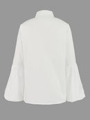 Camisa de Seda Manga Balonê - ChemissChic®