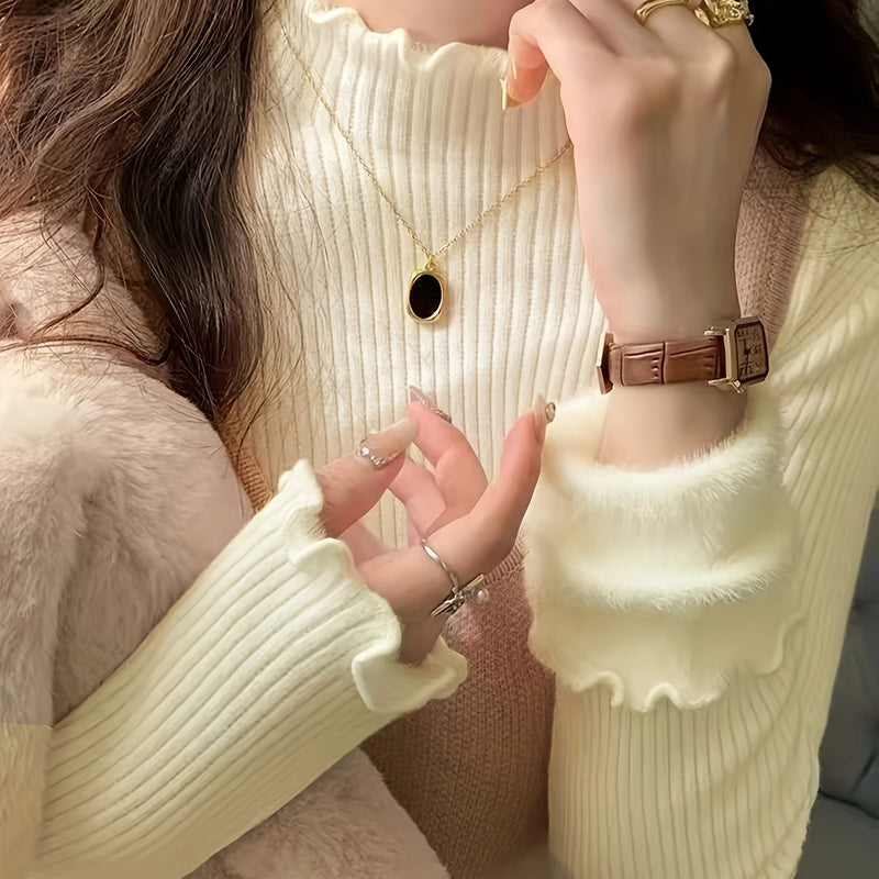 Suéter Feminino Forrado de Lã - Winter Embrace®