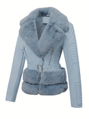 Jaqueta Feminina de Couro e Pele - Realeza Urbana®