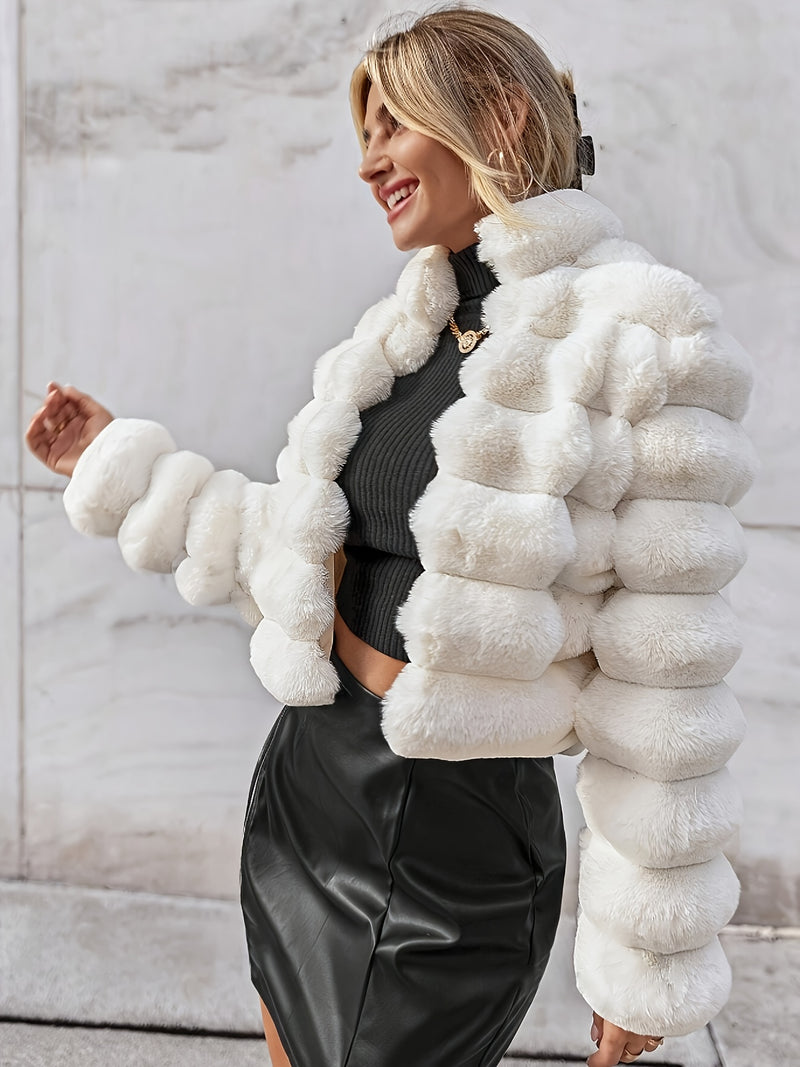 Casaco Felpudo Feminino para Inverno - Lumi Givre®