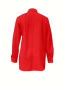 Camisa de Seda com Laço Frontal - ChemissChic®