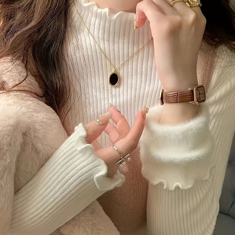 Suéter Feminino Forrado de Lã - Winter Embrace®