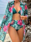 Biquíni e Saída Flowery Sea - SoleilChic