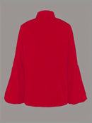 Camisa de Seda Manga Balonê - ChemissChic®