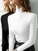 Kit 2 Blusas 2ª Pele Gola Alta V - Dual Sleek Layers®