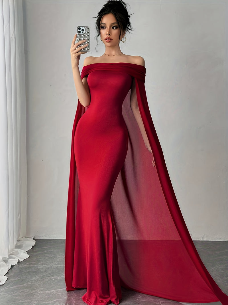 Vestido Tubinho Longo Elegante - Scarlet Muse®