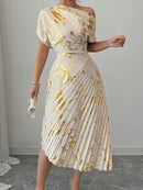 Vestido Elegante Ombro a Ombro - Beauté Asymétrique®