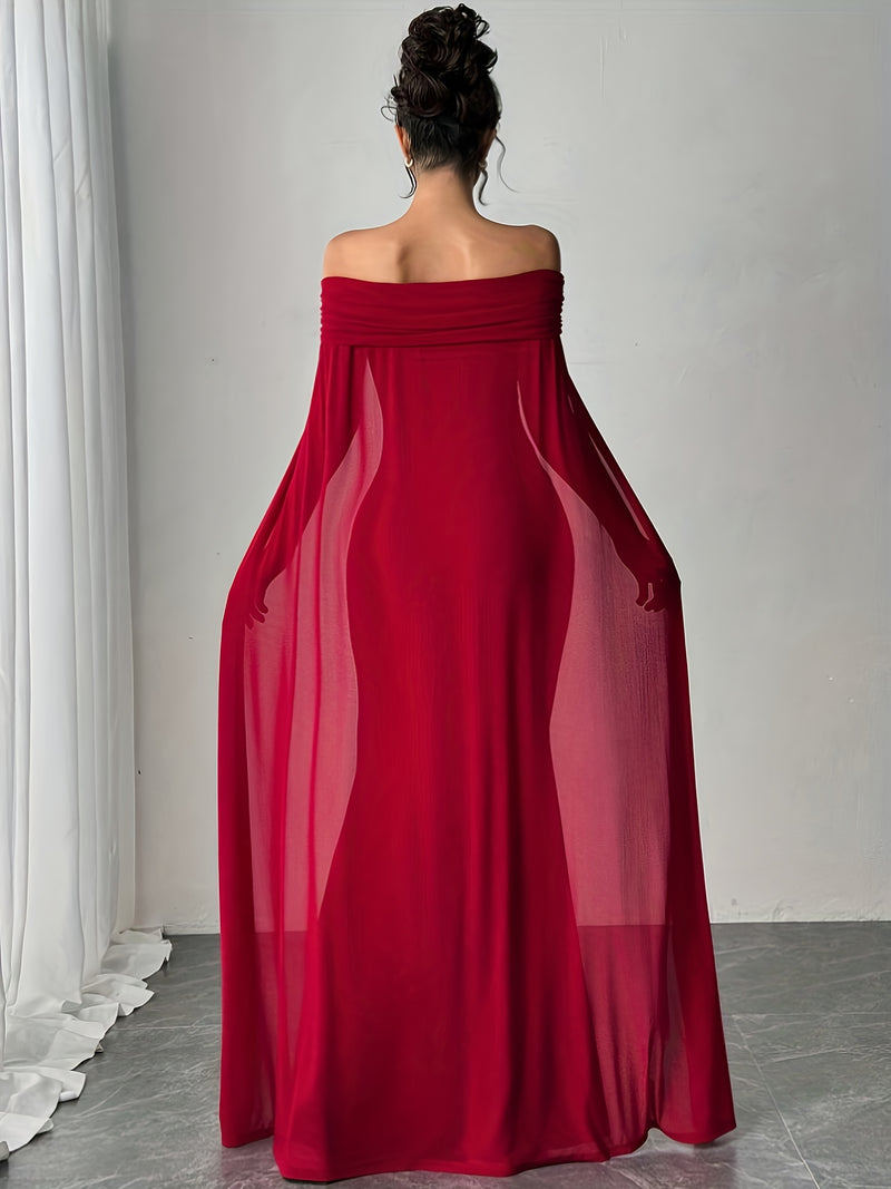 Vestido Tubinho Longo Elegante - Scarlet Muse®