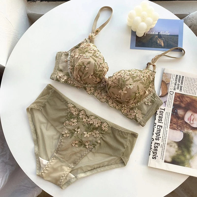 Conjunto Lingerie Renda Fleur Divine - LadyChic